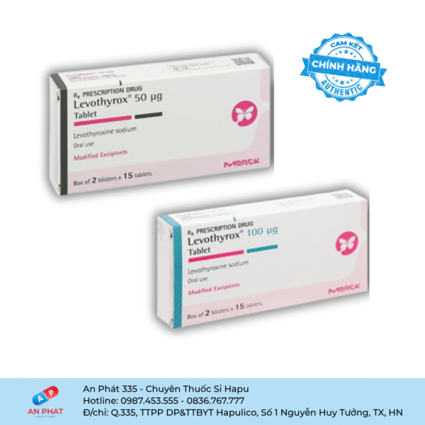 Viên nén Levothyrox 50/100mcg Merck – Đức