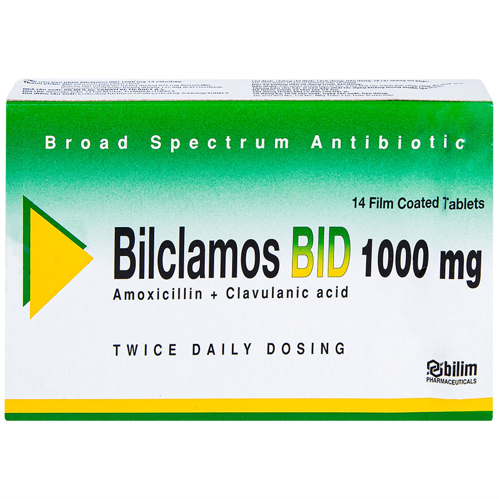 Viên nén Bilclamos Bid 1000mg Bilim Ilac-Thổ Nhĩ Kỳ