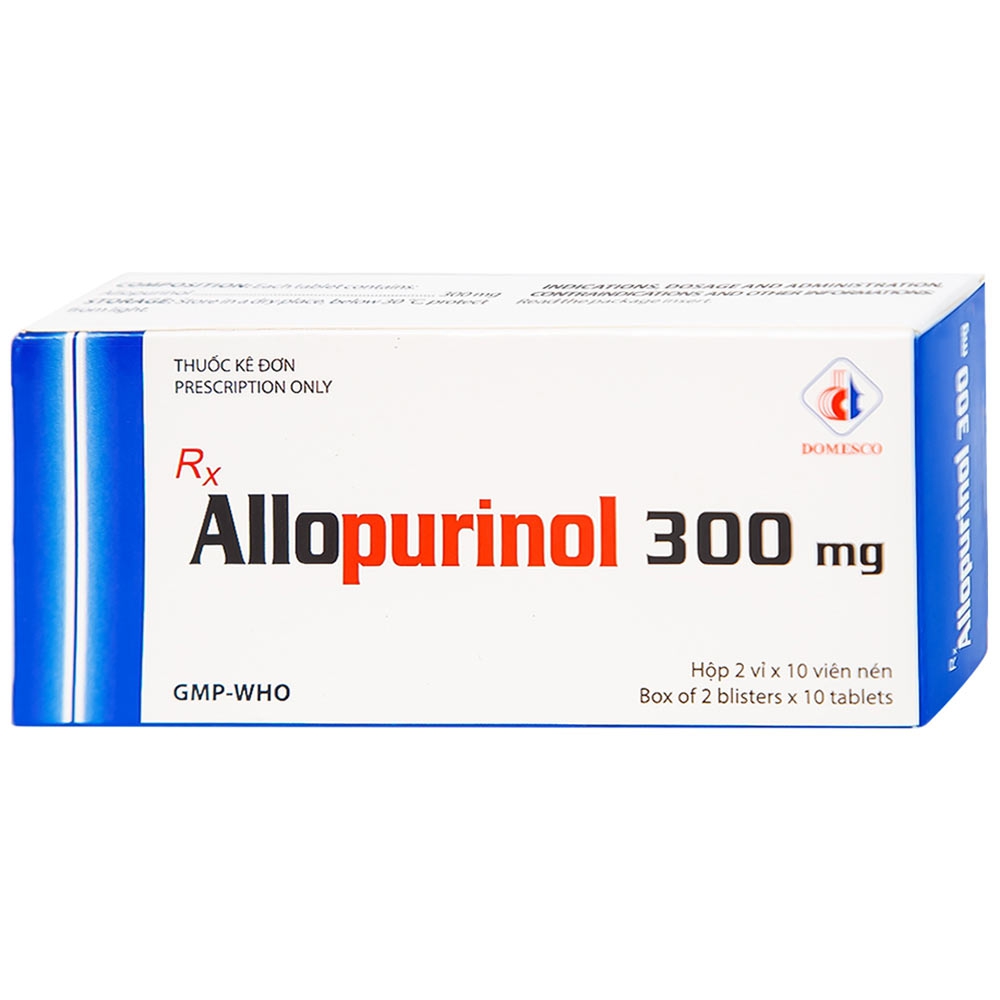 Viên nén Allopurinol 300mg Domesco-VN