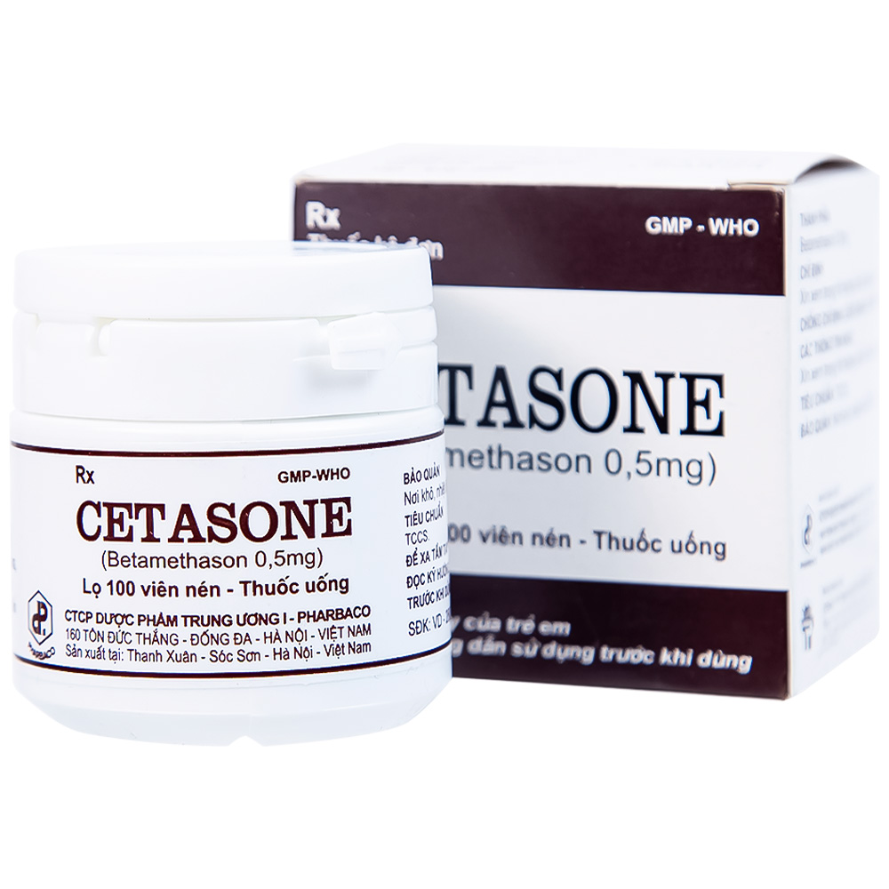 Viên nén Cetasone Pharbaco-VN