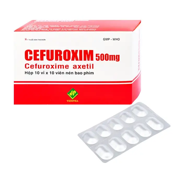 Viên nén Cefuroxim 500mg Vidipha-VN