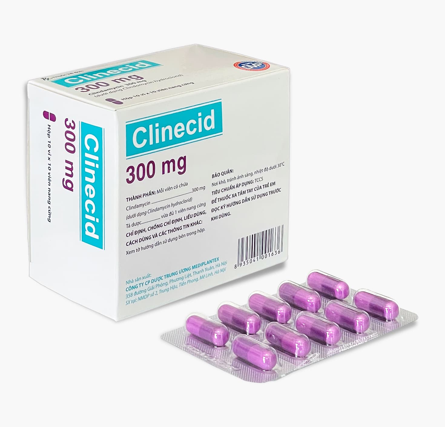 Viên nang Clinecid 300 mg Mediplantex-VN