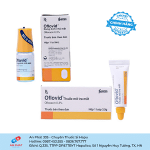 Dung dịch nhỏ mắt / Thuốc mỡ tra mắt Oflovid Santen – Nhật