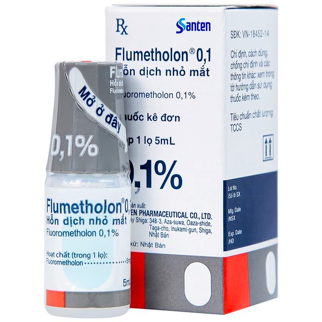 Hỗn dịch nhỏ Flumetholon 0,1%/0,02% Santen - Nhật