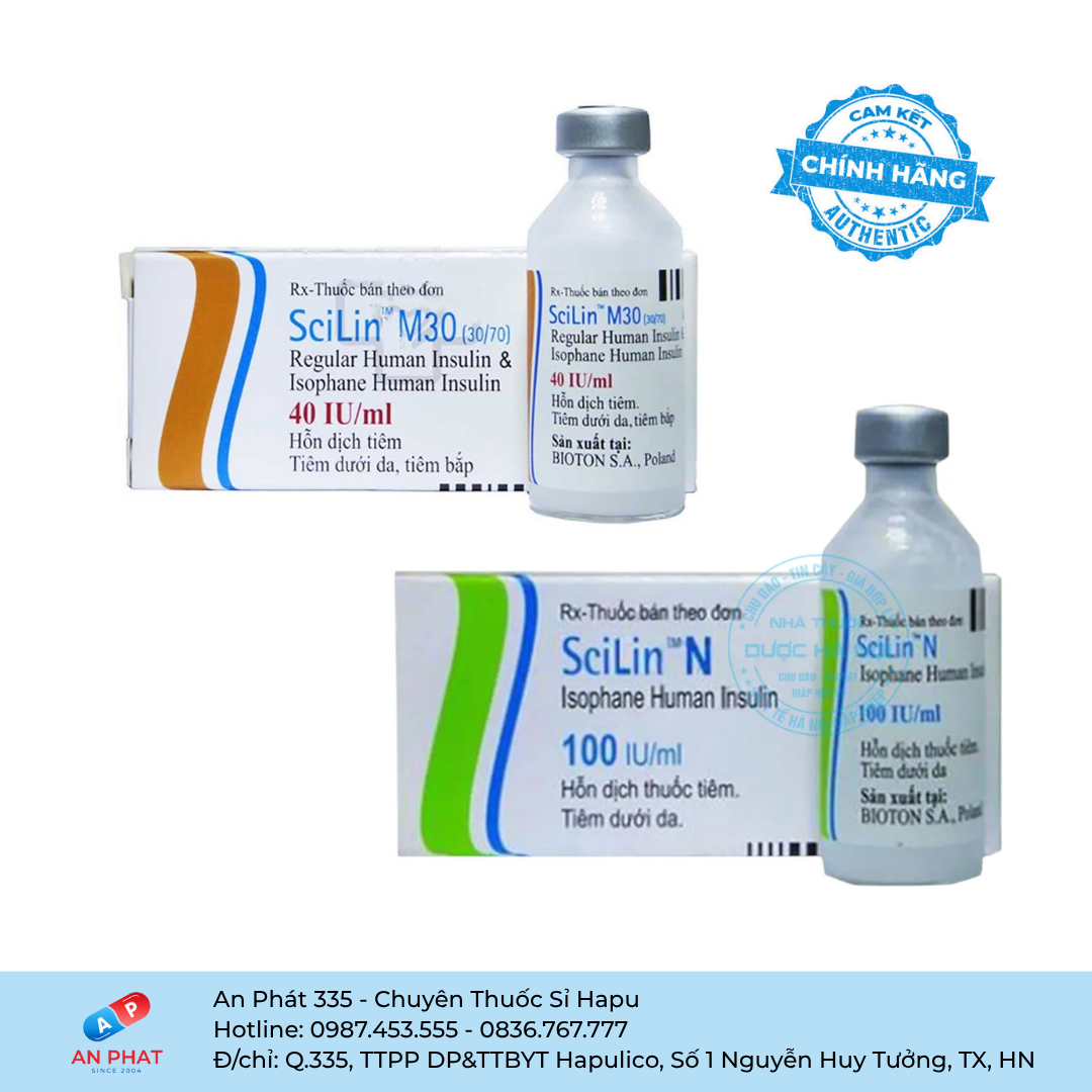 Hỗn dịch tiêm Scilin M30 / Scilin N Bioton S.A. – Ba Lan
