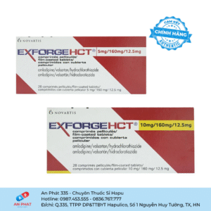 Viên nén Exforge HCT 5 mg/160 mg/12,5 mg - 10 mg/160 mg/12,5 mg Novartis - Tây Ban Nha