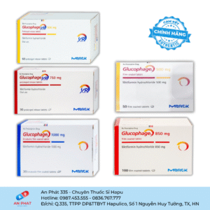 Viên nén Glucophage / Glucophage XR Merck - Pháp