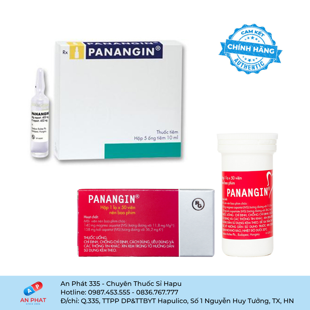 Viên nén / dung dịch tiêm truyền Panangin Gedeon