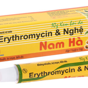 Kem bôi Erythromycin & nghệ Nam Hà - Việt Nam